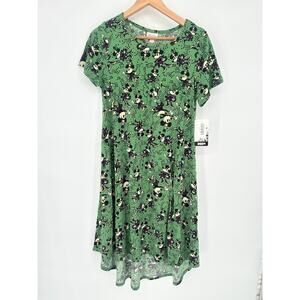 LuLaRoe Disney‎ Carly Dress Mickey Mouse Green Size Small WDW Parks Cruise
